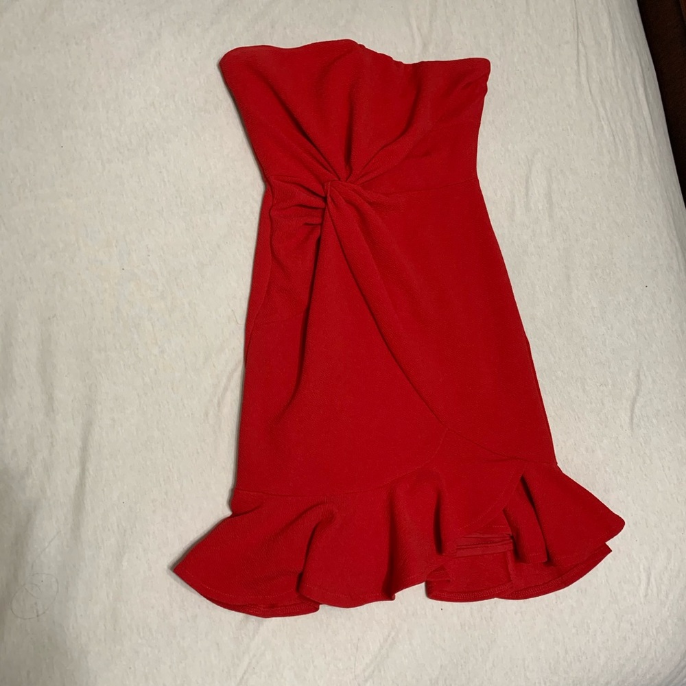 Selfie Leslie Prom Queen Bandeau Mini Dress - Picture 3 of 7